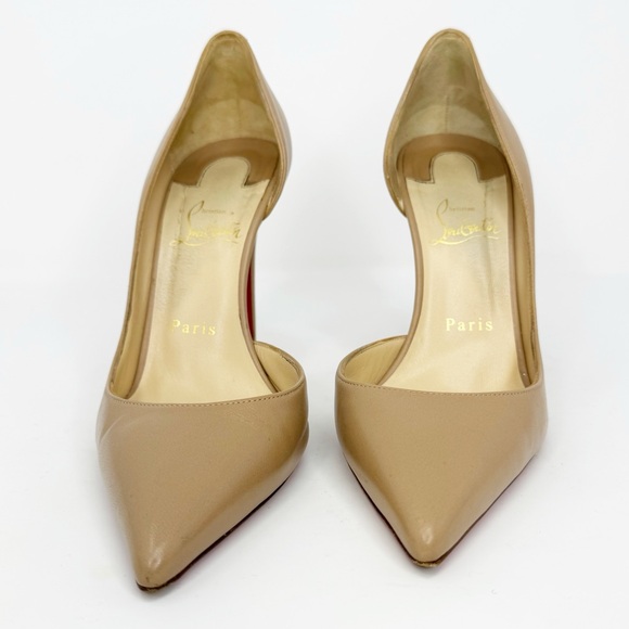 Christian Louboutin Iriza 100 mm Nappa Nude Size 38.5B - Picture 8 of 15